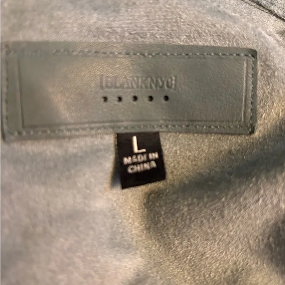 Blank NYC Sage Green Suede Fringe Jacket - Picture 3 of 4